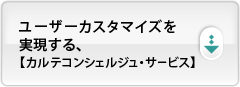 ユーザーカスタマイズを実現する、【カルテコンシェルジュ・サービス